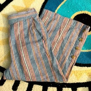 Madewell Striped Linen Pants